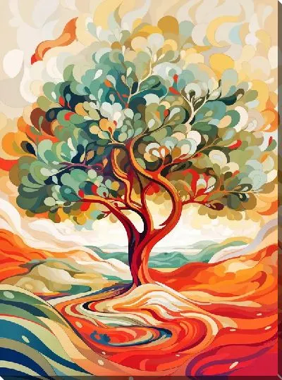 Картина маслом Оливковое дерево №23