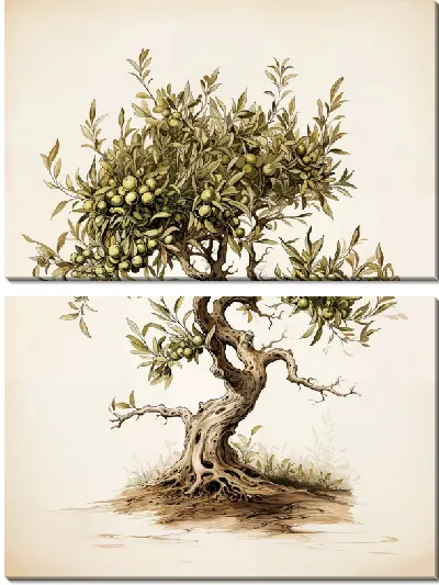 Модульная картина Оливковое дерево №25