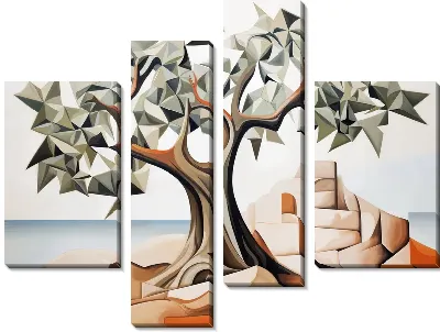 Модульная картина Оливковое дерево №27