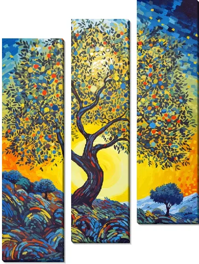 Модульная картина Оливковое дерево №28