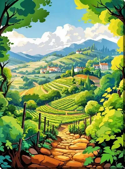 Постер Виноградник №13