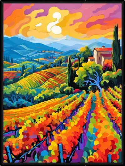 Картина Виноградник №16