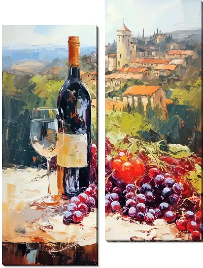 Модульная картина Виноградник №18