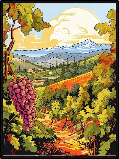 Картина Виноградник №21
