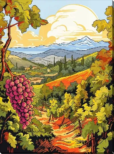 Постер Виноградник №21