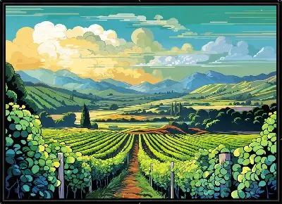 Картина Виноградник №22