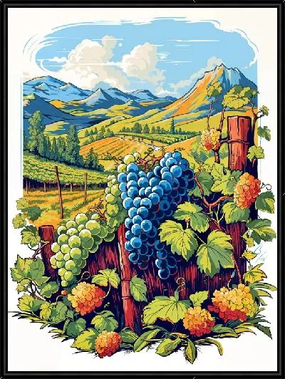 Картина Виноградник №25