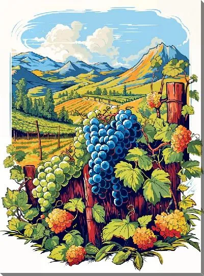 Постер Виноградник №25