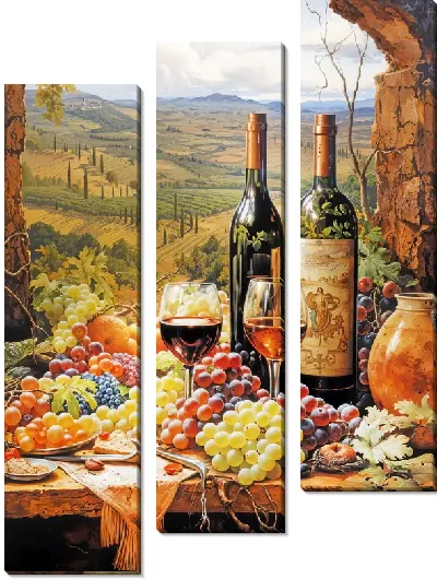 Модульная картина Виноградник №32