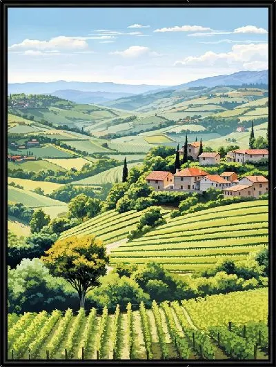 Картина Виноградник №34