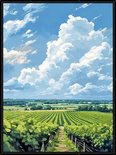 Картина Виноградник №36