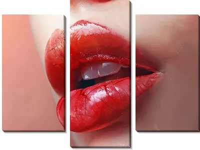 Модульная картина Губы №44