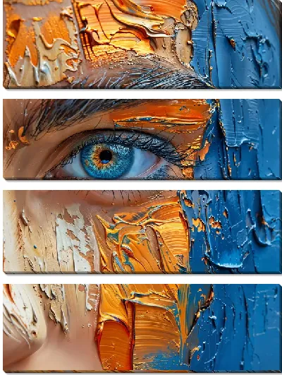 Модульная картина Лицо №300