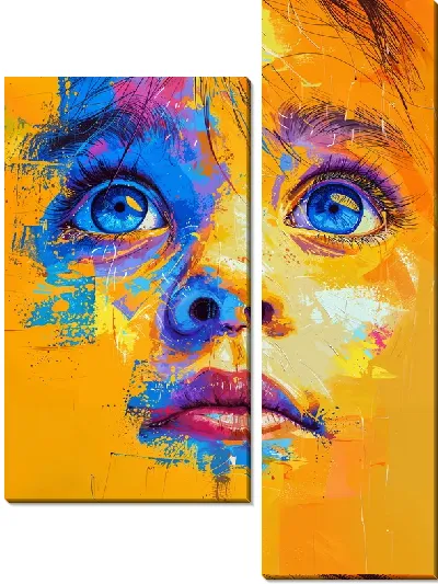 Модульная картина Лицо №303