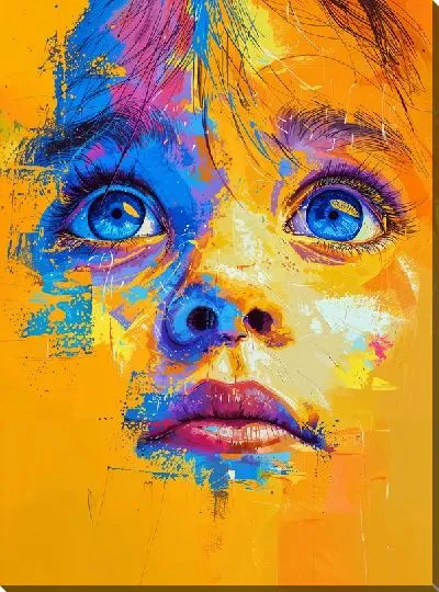 Картина маслом Лицо №303