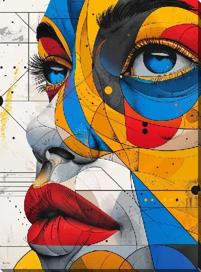 Картина маслом Лицо №305