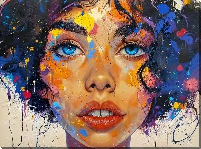 Картина маслом Лицо №314