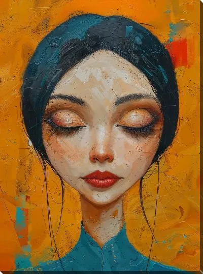 Картина маслом Лицо №316