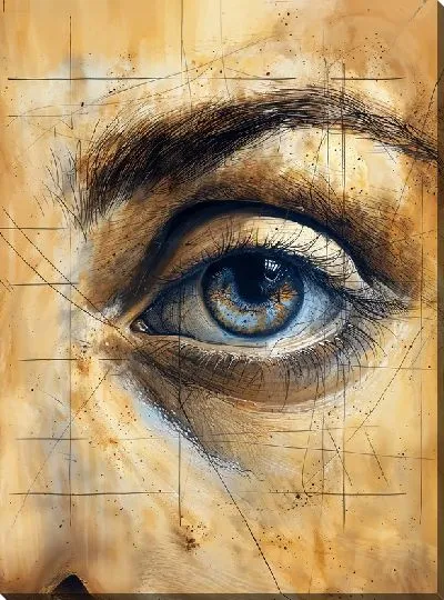 Картина маслом Лицо №319