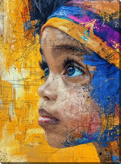 Картина маслом Лицо №320