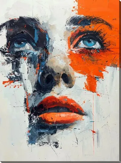 Картина маслом Лицо №323