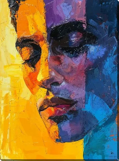 Картина маслом Лицо №325