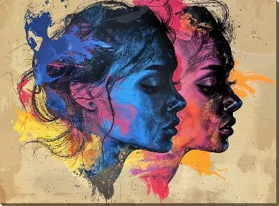 Картина маслом Лицо №329