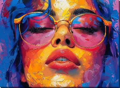 Картина маслом Лицо №331