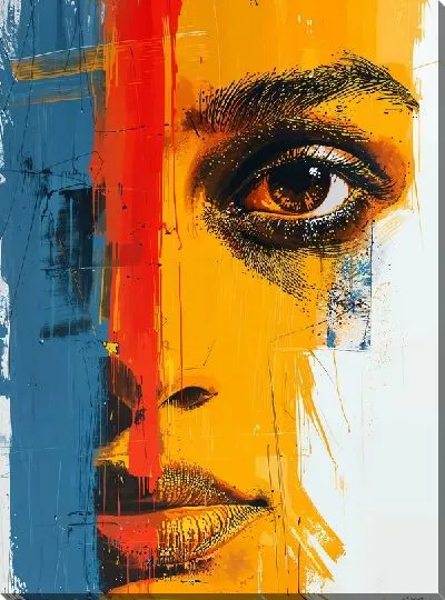 Картина маслом Лицо №335