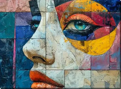 Картина маслом Лицо №341