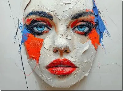 Картина маслом Лицо №345