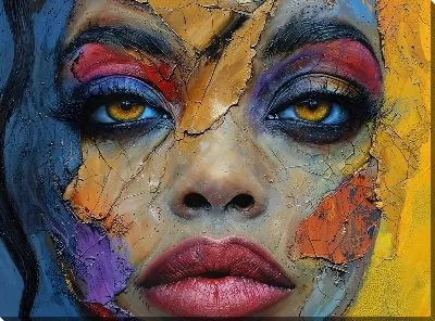 Картина маслом Лицо №347