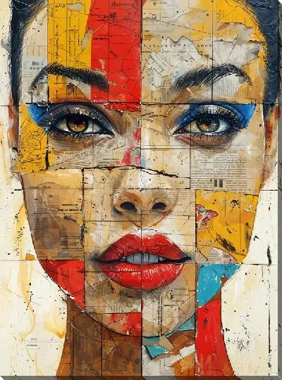 Картина маслом Лицо №348