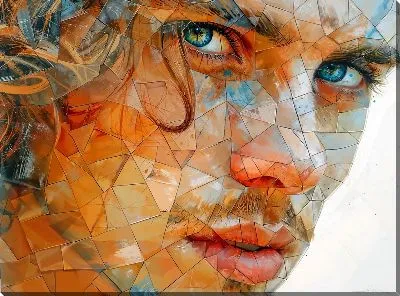 Картина маслом Лицо №349