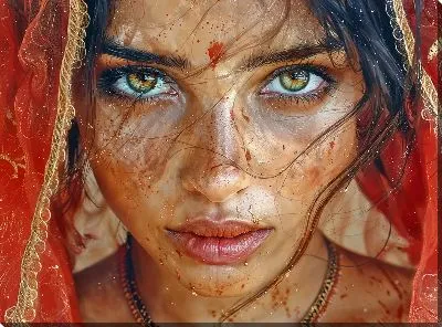 Картина маслом Лицо №351