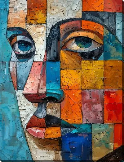 Картина маслом Лицо №354
