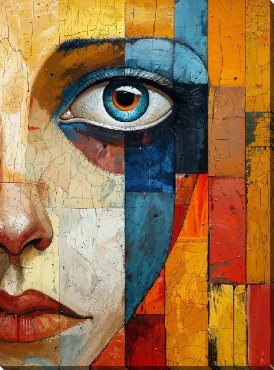 Картина маслом Лицо №355