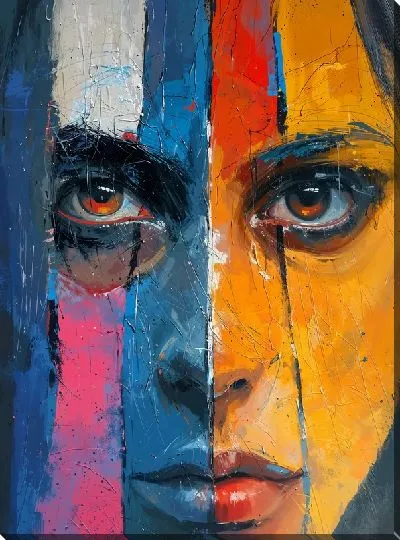 Картина маслом Лицо №356