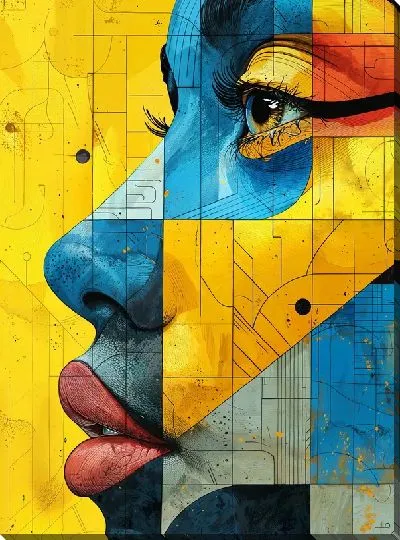 Картина маслом Лицо №358