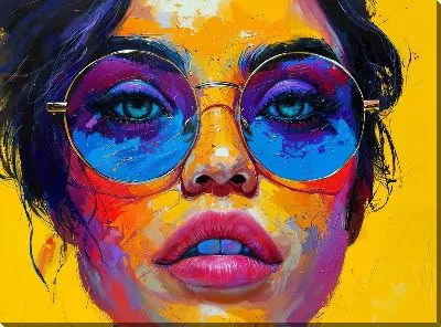 Картина маслом Лицо №361