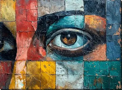 Картина маслом Лицо №363