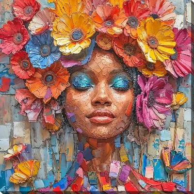 Картина маслом Лицо №368