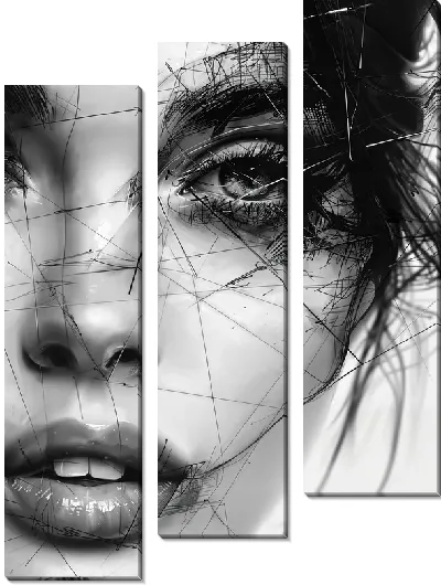 Модульная картина Лицо №370