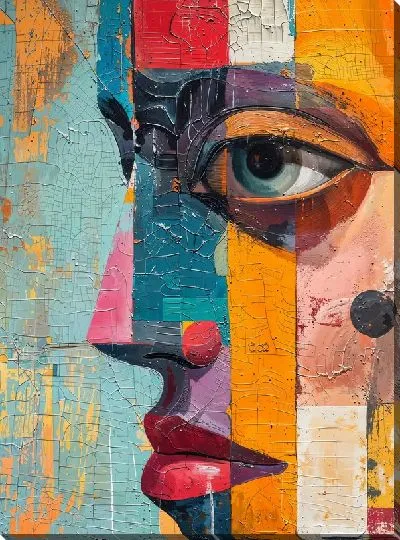 Картина маслом Лицо №375