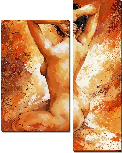 Модульная картина Обнаженная №10
