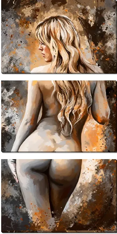 Модульная картина Обнаженная №12