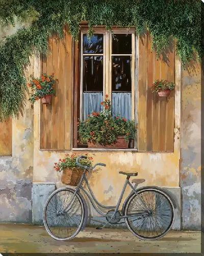 Картина маслом Велосипед у окна