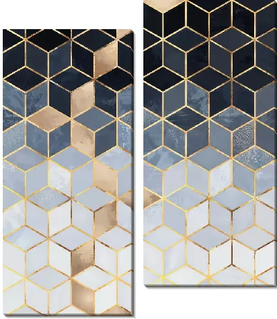 Модульная картина Скандинавские ромбы