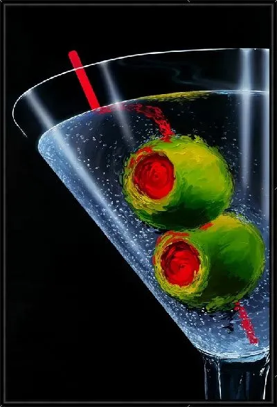 Картина Две оливки в бокале