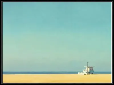 Картина Спасательная будка на пляже